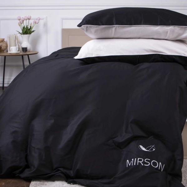 Фото - Комплект постільної білизни MirSon King Size 0848 + 0841 Joan Corner Сатин 220х240 см (2200008711887)